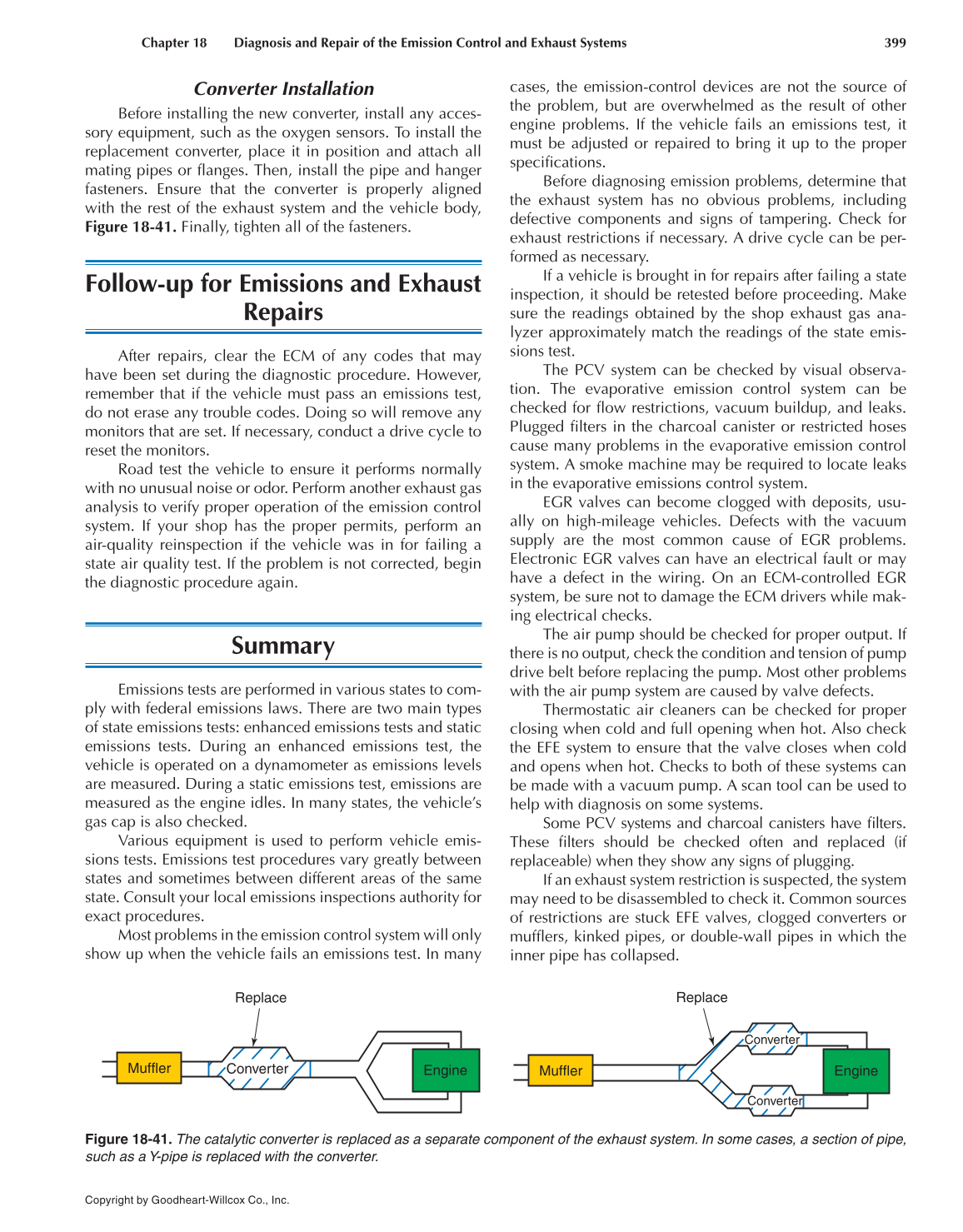 Auto Engine Performance and Driveability, 4th Edition page 399