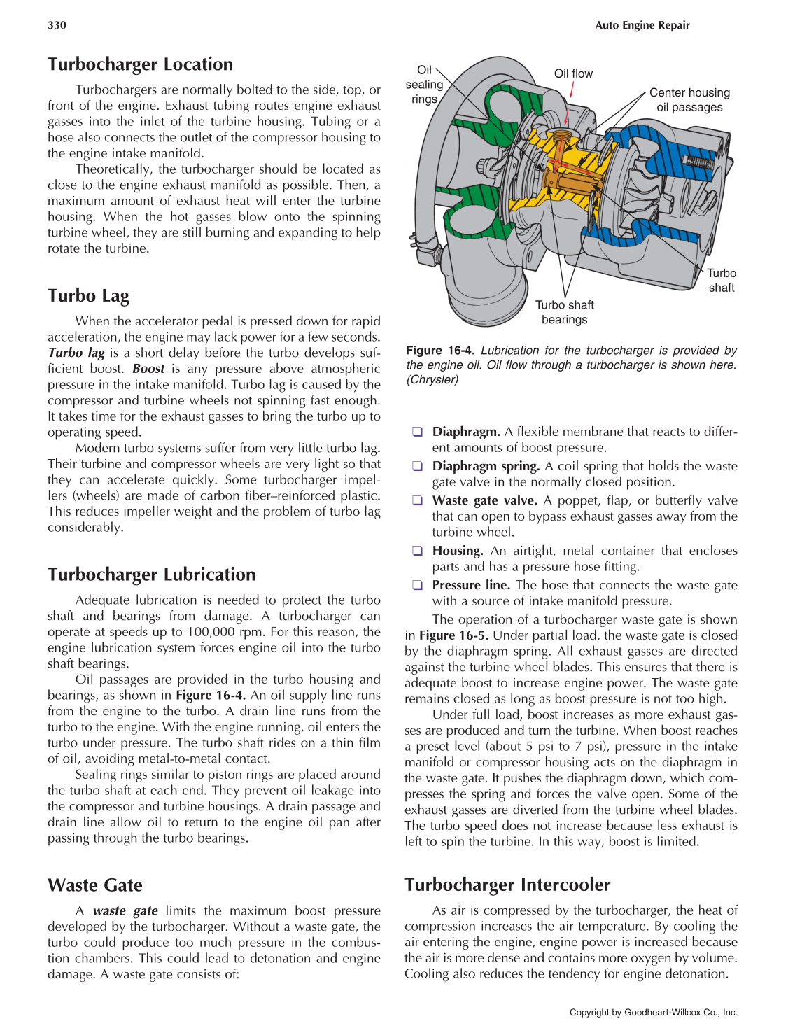 Auto Engine Repair, 6th Edition page 330