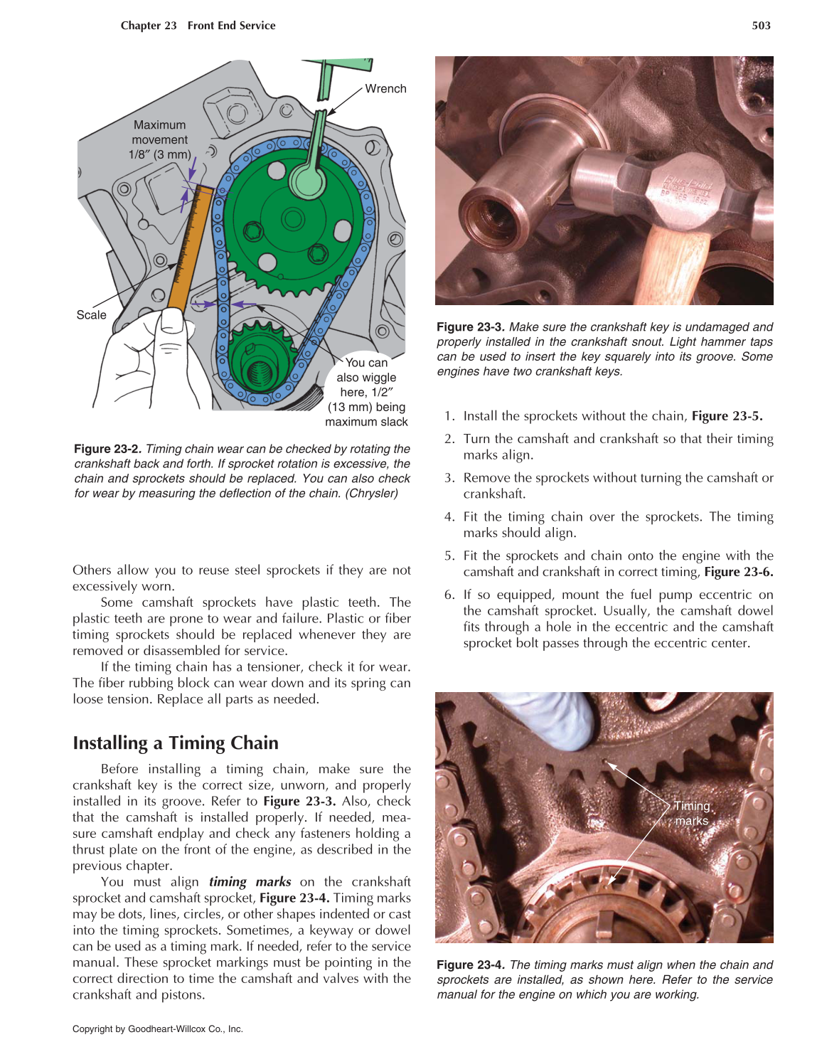 Auto Engine Repair, 6th Edition page 503