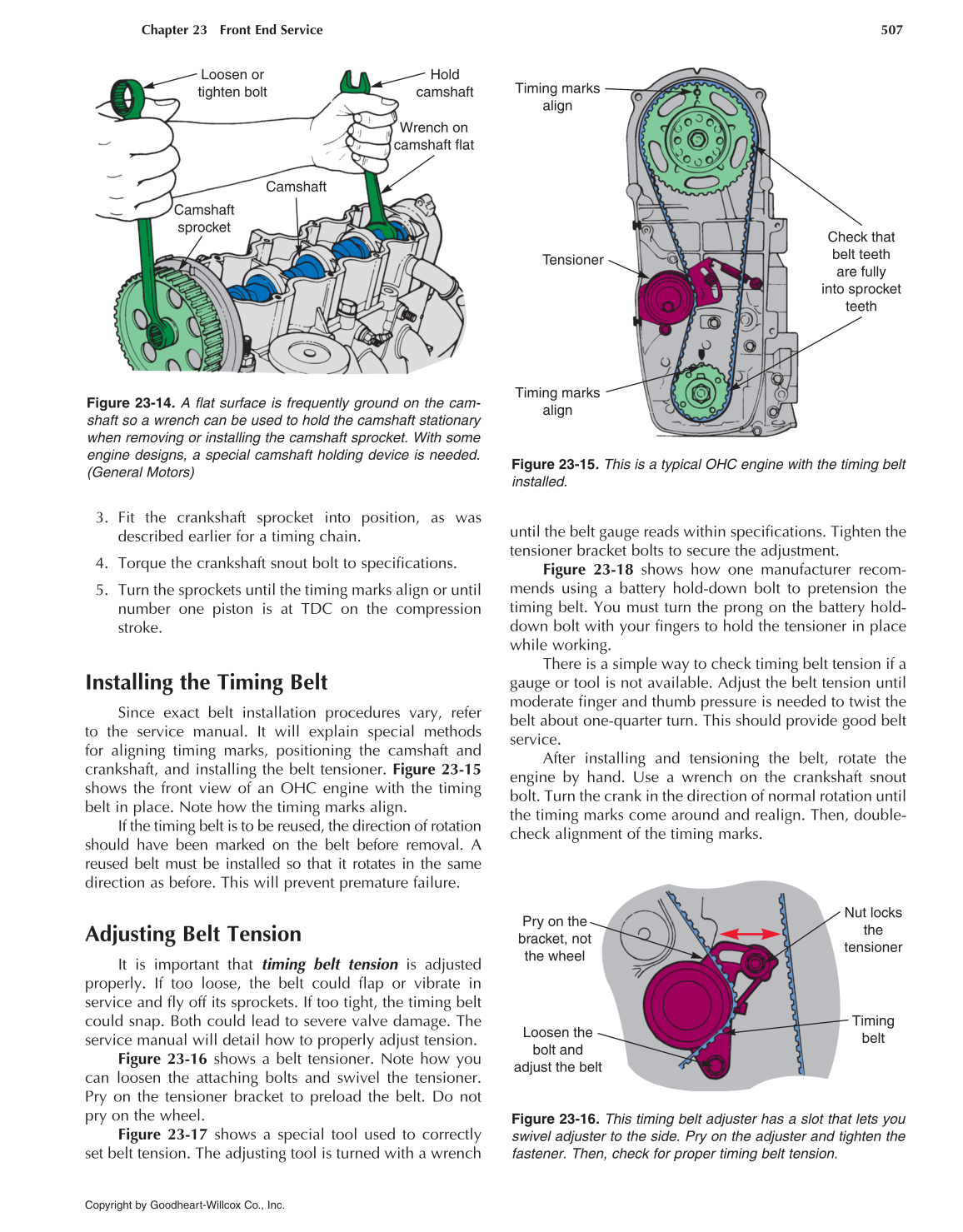 Auto Engine Repair, 6th Edition page 507