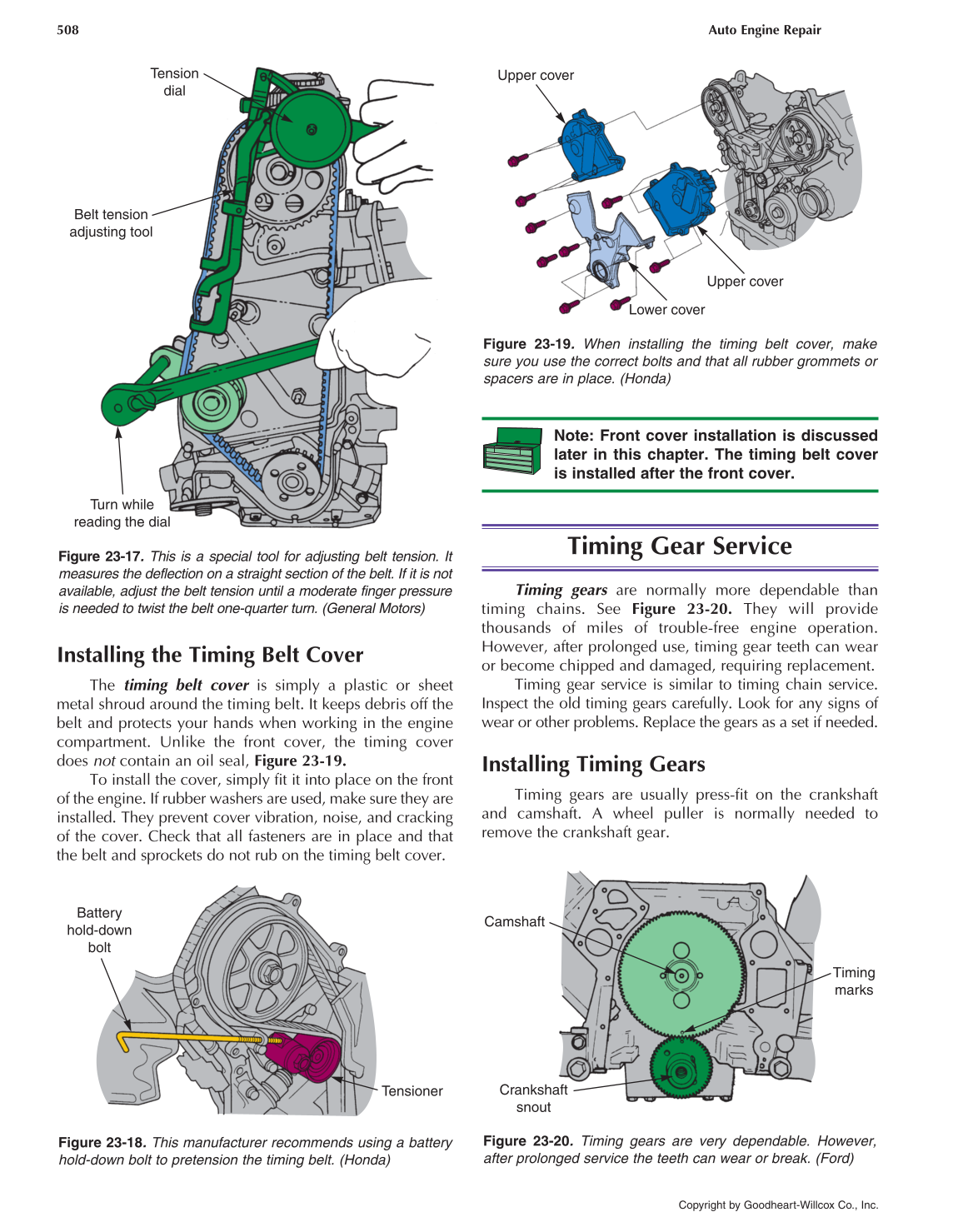 Auto Engine Repair, 6th Edition page 508