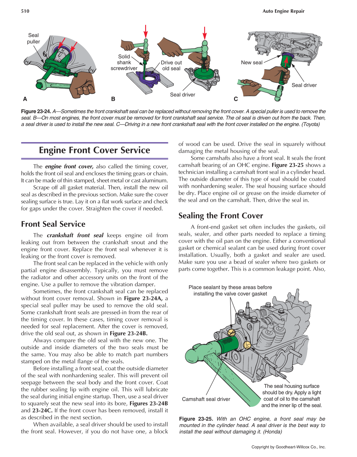 Auto Engine Repair, 6th Edition page 510