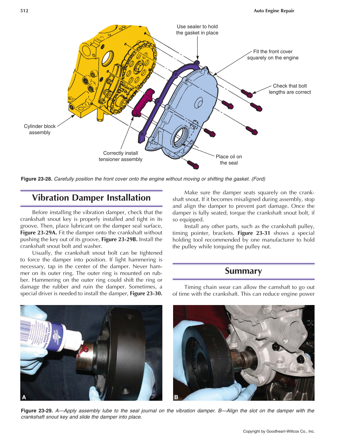 Auto Engine Repair, 6th Edition page 512