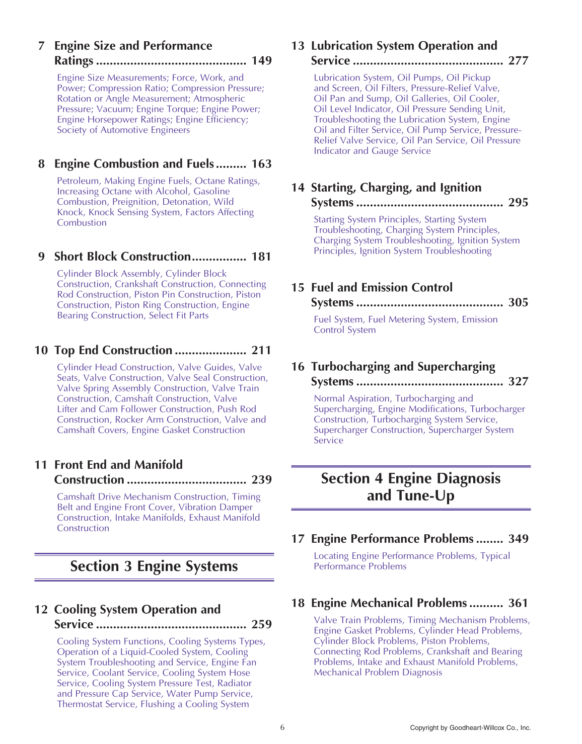 Auto Engine Repair, 6th Edition page 6