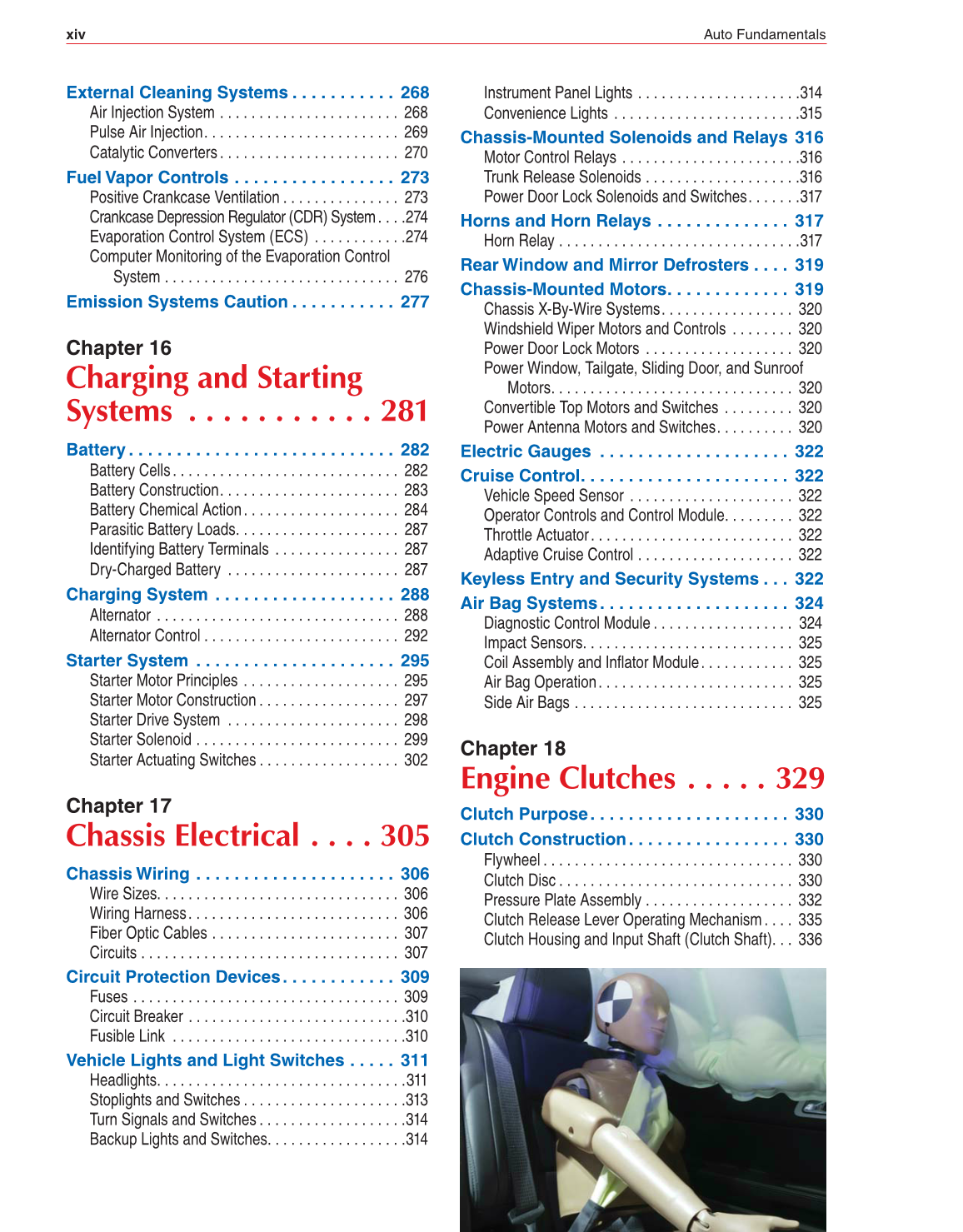 Auto Fundamentals, 11th Edition page xiv