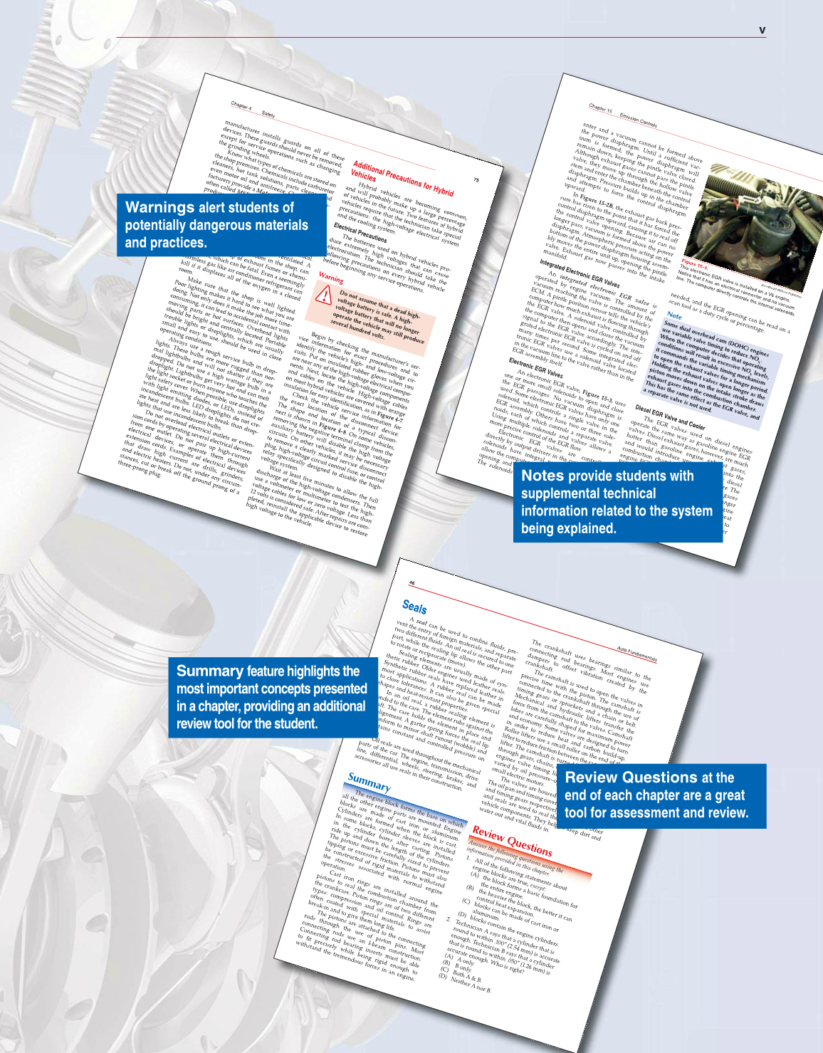 Auto Fundamentals, 11th Edition page v