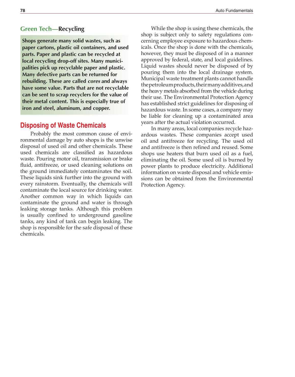 Auto Fundamentals, 11th Edition page 78