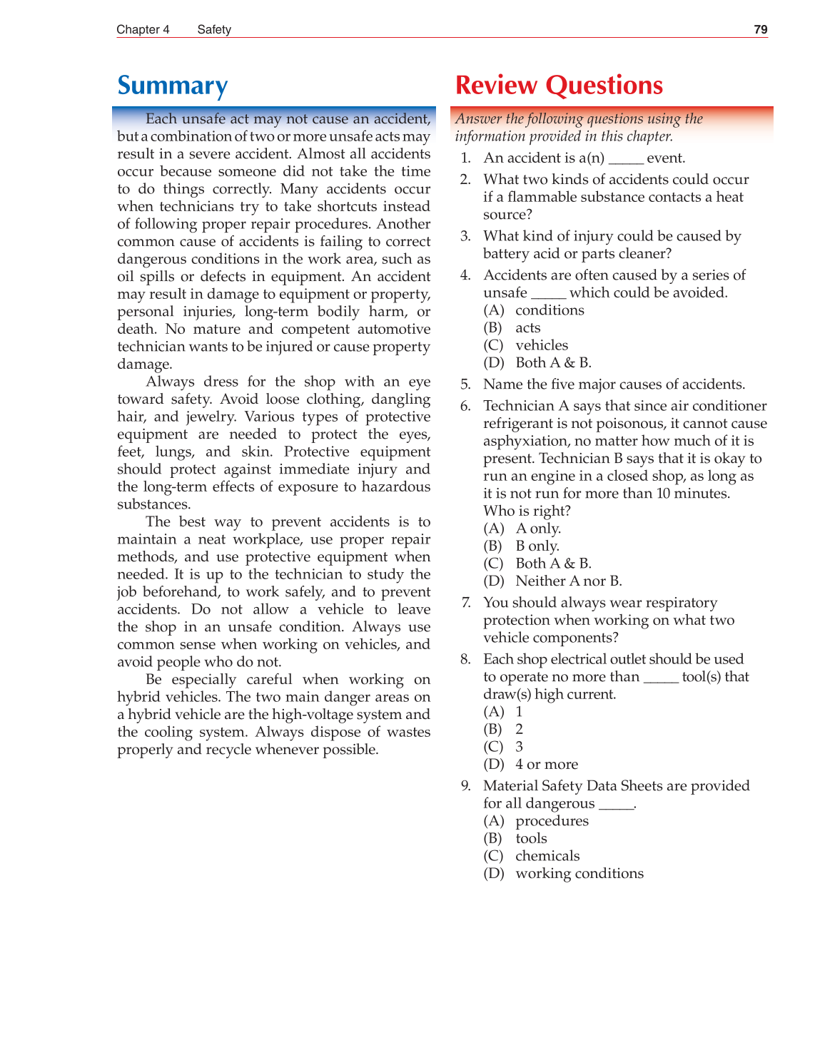 Auto Fundamentals, 11th Edition page 79