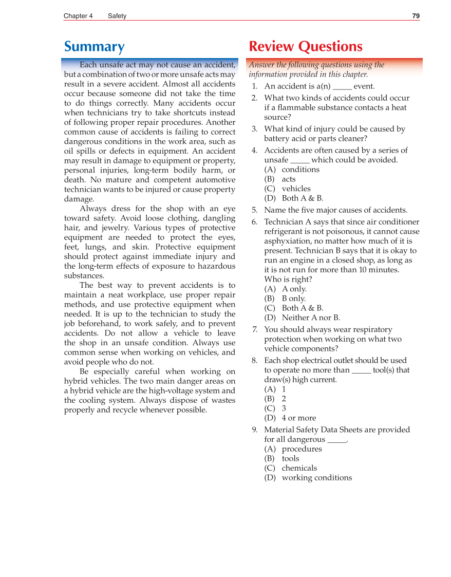 Auto Fundamentals, 11th Edition page 79