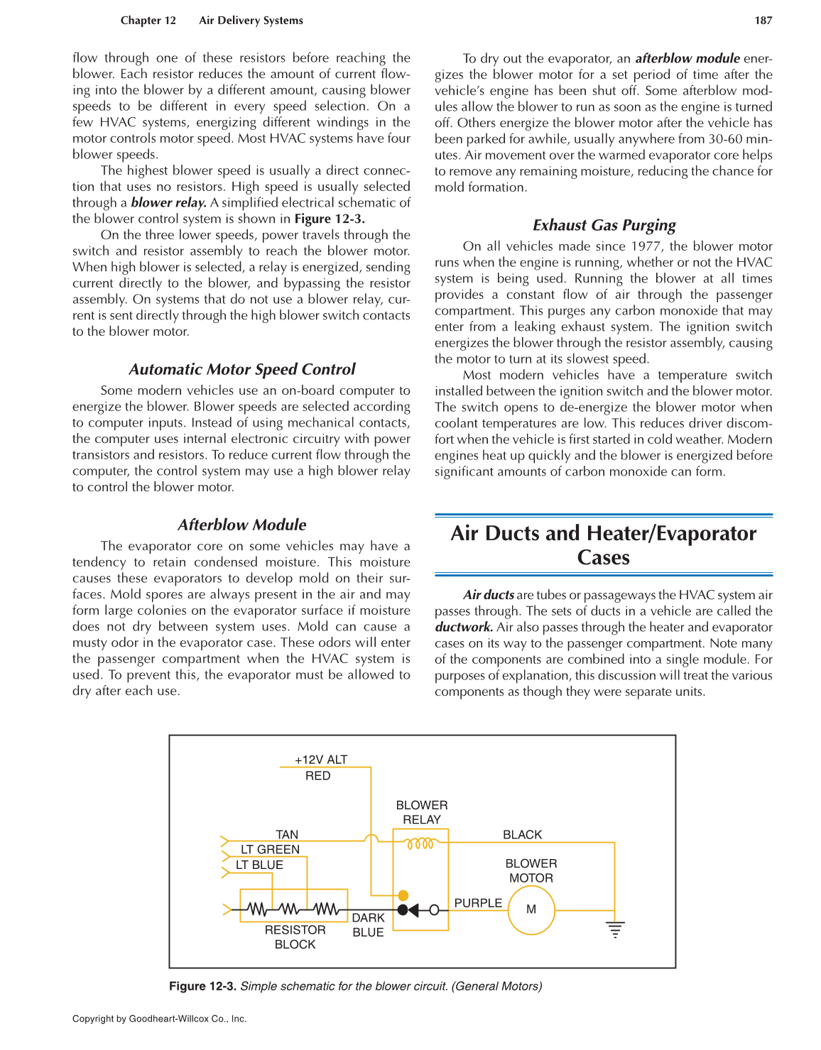Auto Heating and Air Conditioning, 4th Edition page 187