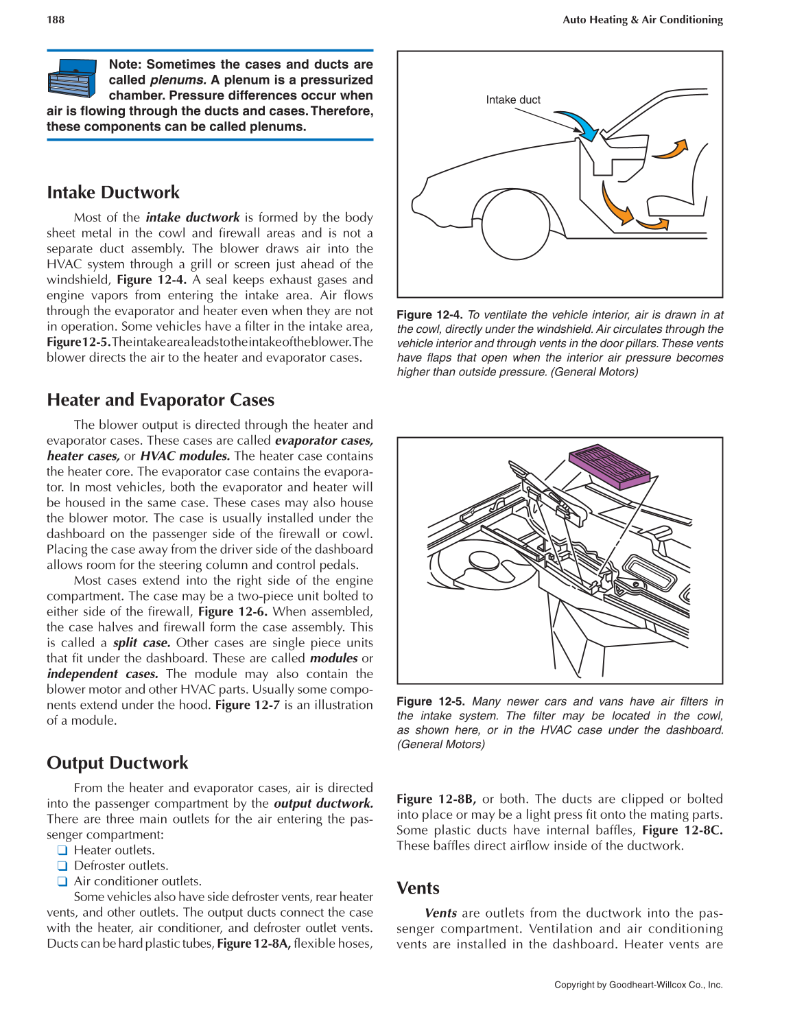Auto Heating and Air Conditioning, 4th Edition page 188