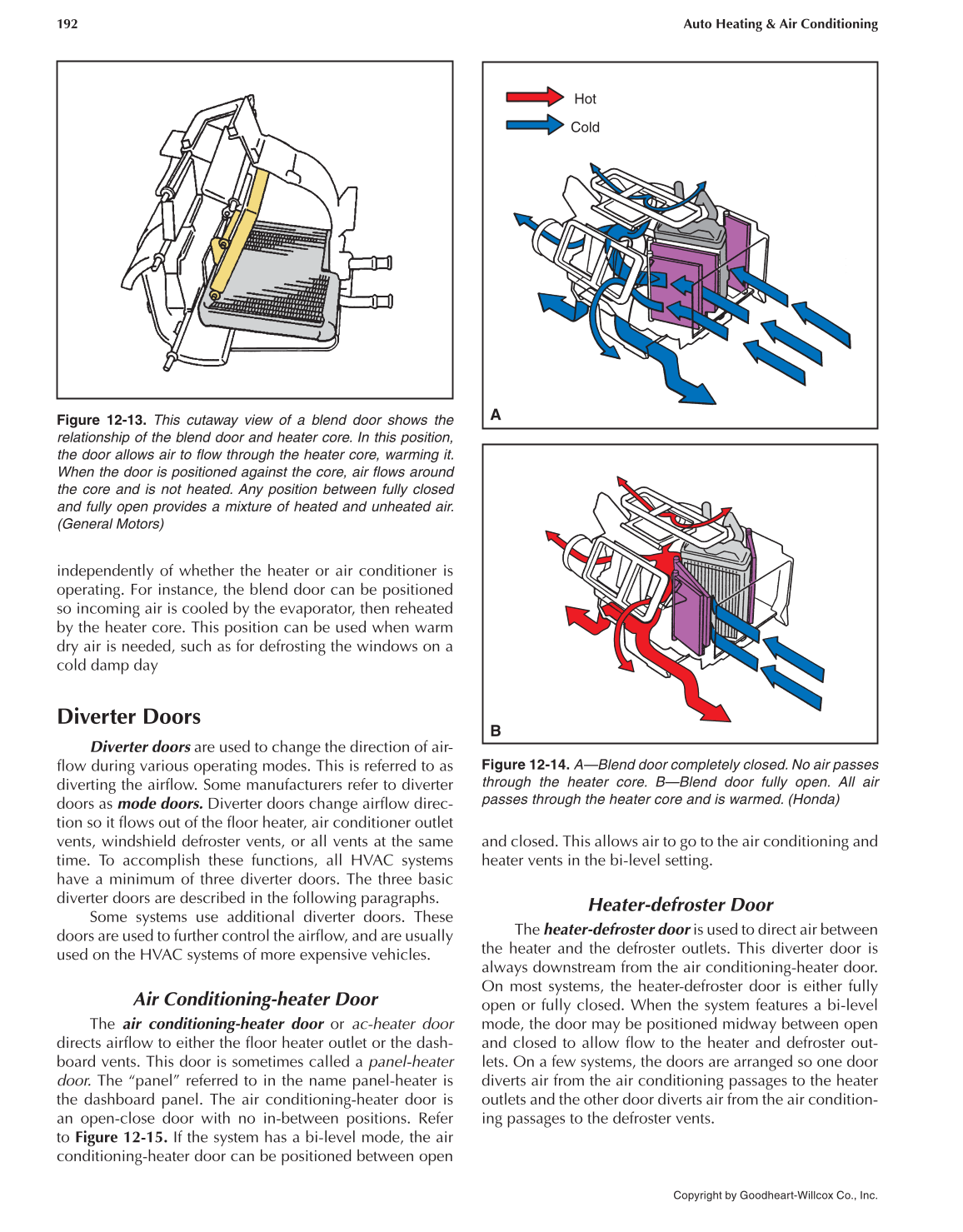 Auto Heating and Air Conditioning, 4th Edition page 192