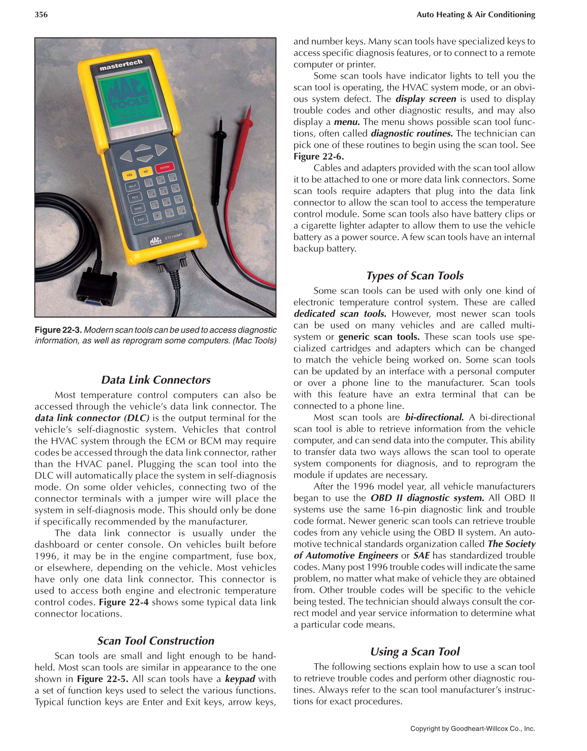 Auto Heating and Air Conditioning, 4th Edition page 356