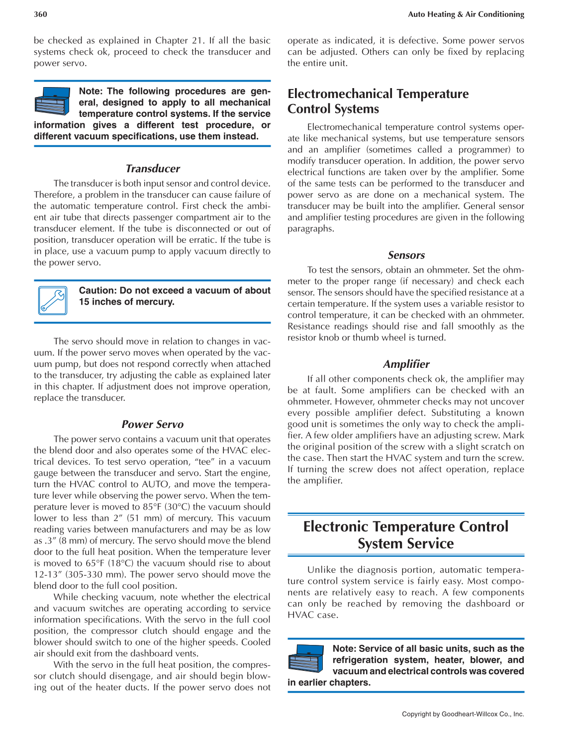 Auto Heating and Air Conditioning, 4th Edition page 360