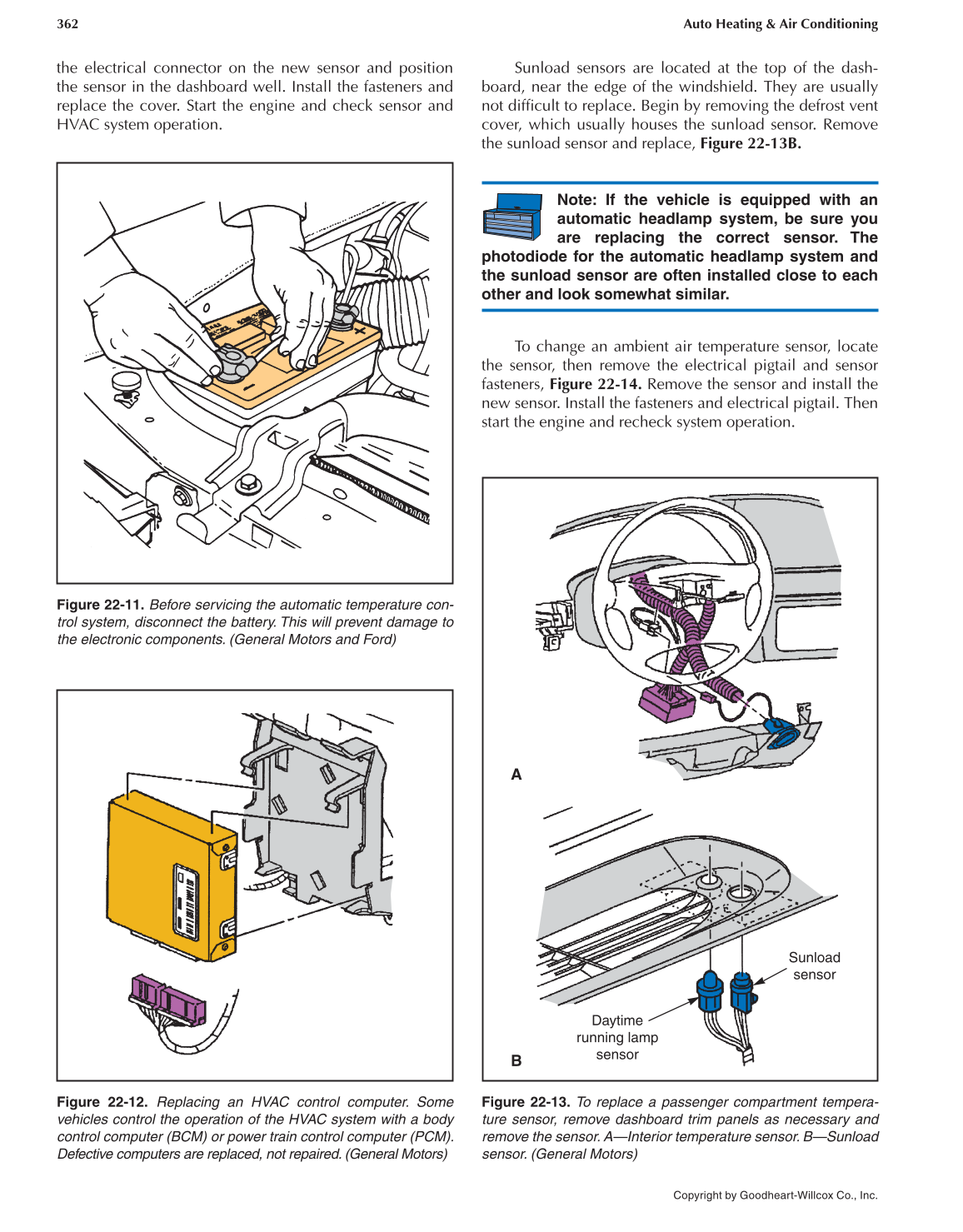 Auto Heating and Air Conditioning, 4th Edition page 362