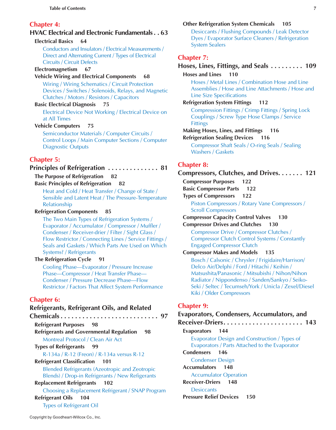 Auto Heating and Air Conditioning, 4th Edition page 7