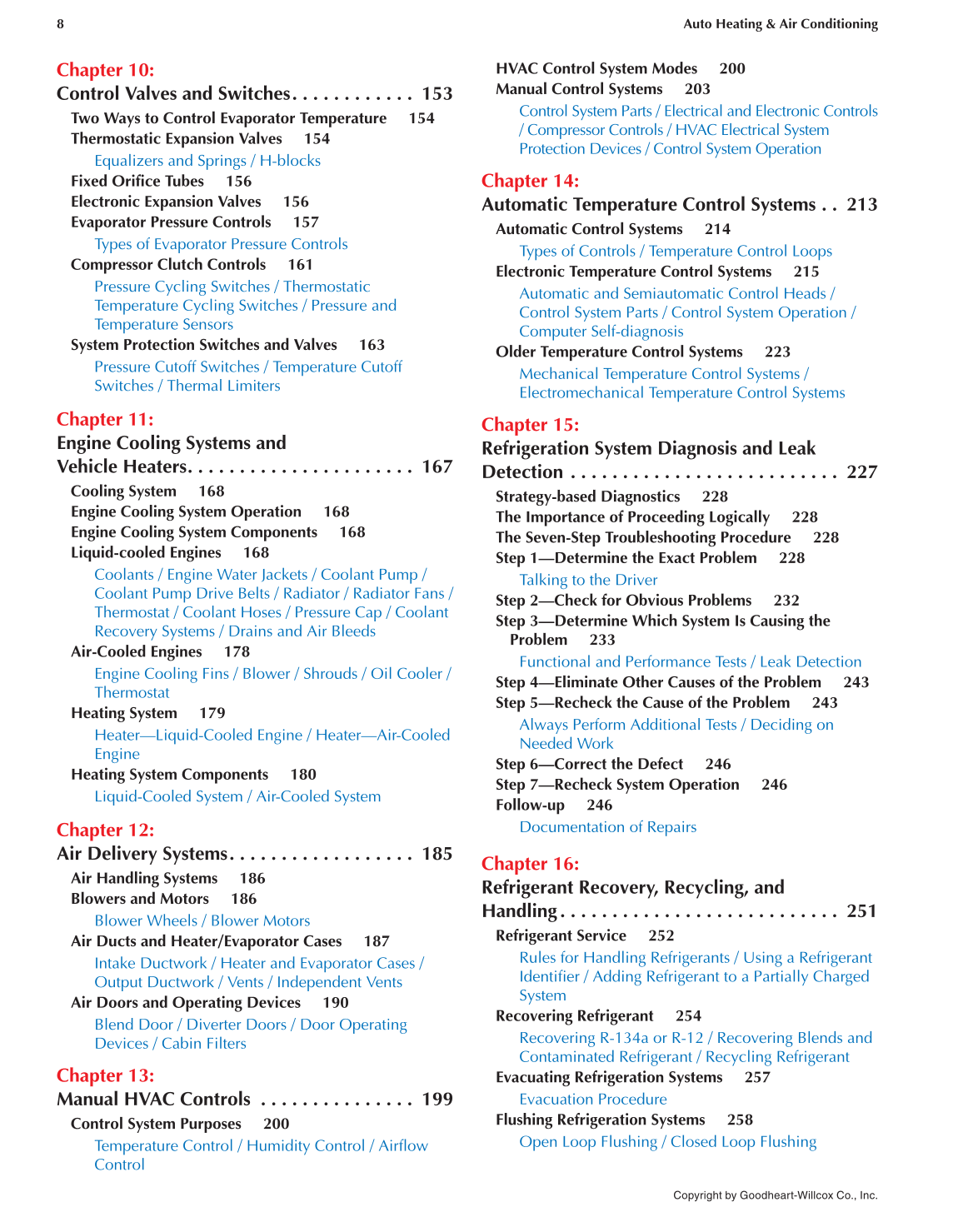Auto Heating and Air Conditioning, 4th Edition page 8