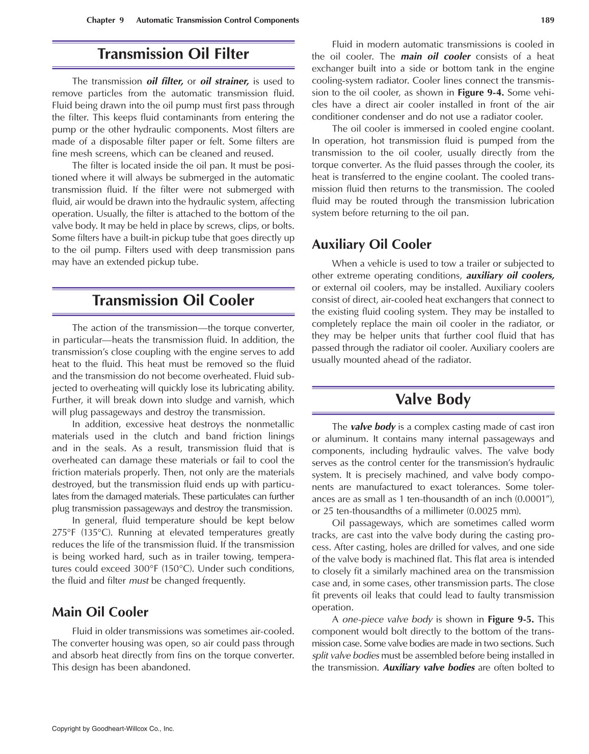 Automatic Transmissions and Transaxles, 4th Edition page 189