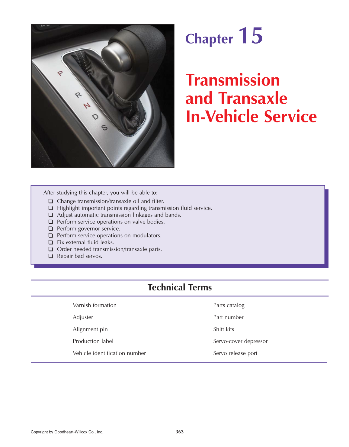 Automatic Transmissions and Transaxles, 4th Edition page 363