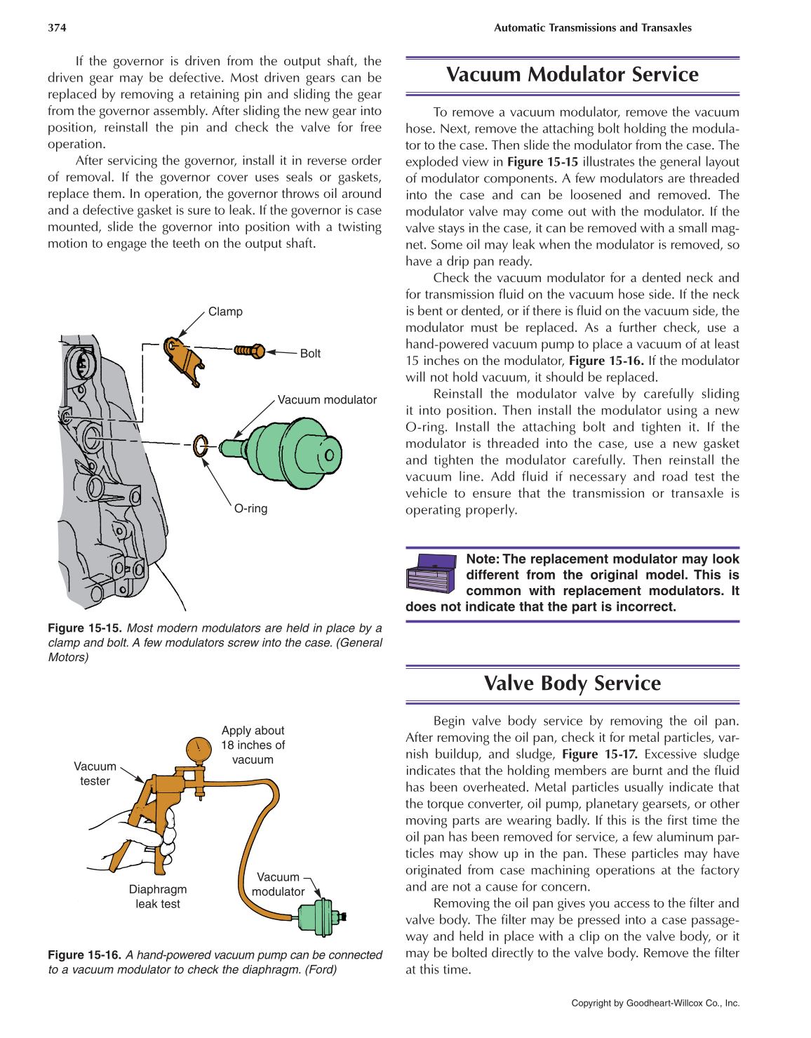Automatic Transmissions and Transaxles, 4th Edition page 374