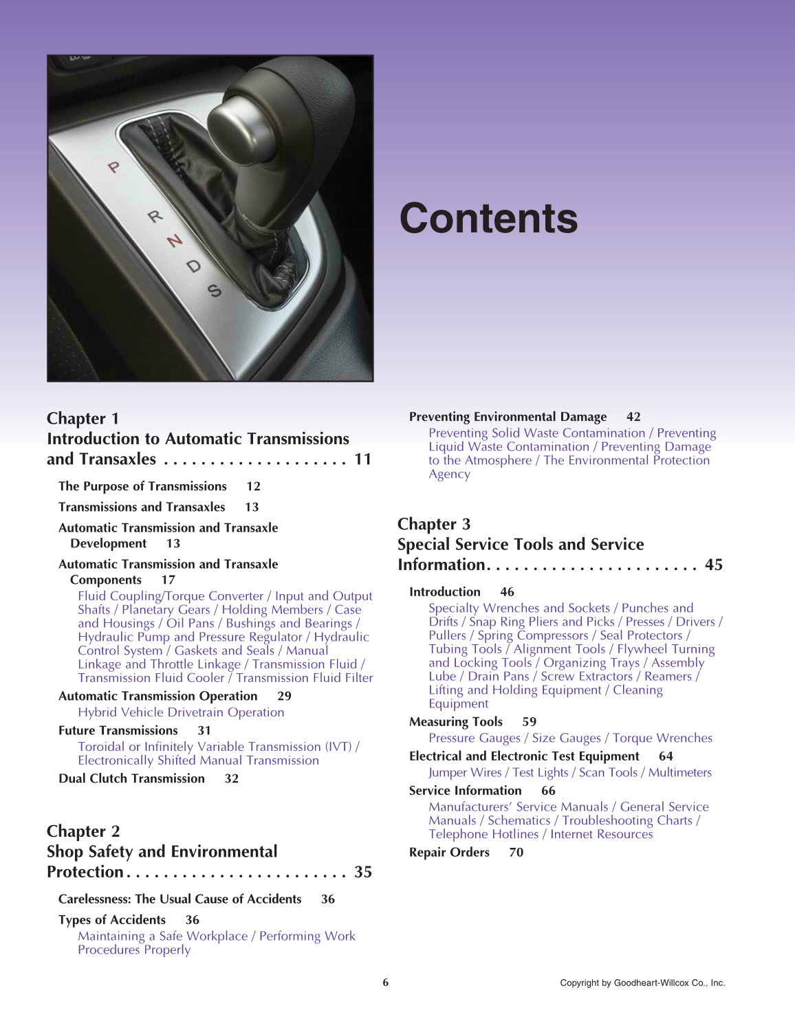 Automatic Transmissions and Transaxles, 4th Edition page 6