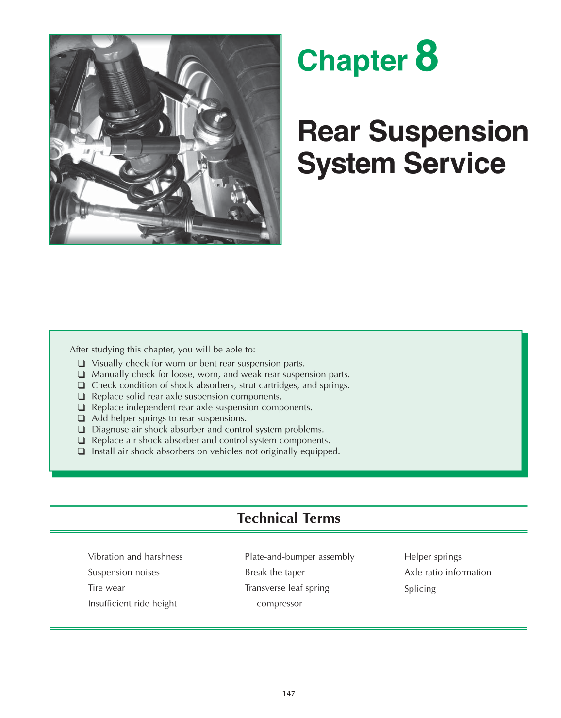 Auto Suspension and Steering, 4th Edition page 147