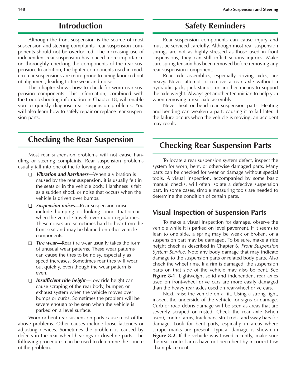 Auto Suspension and Steering, 4th Edition page 148