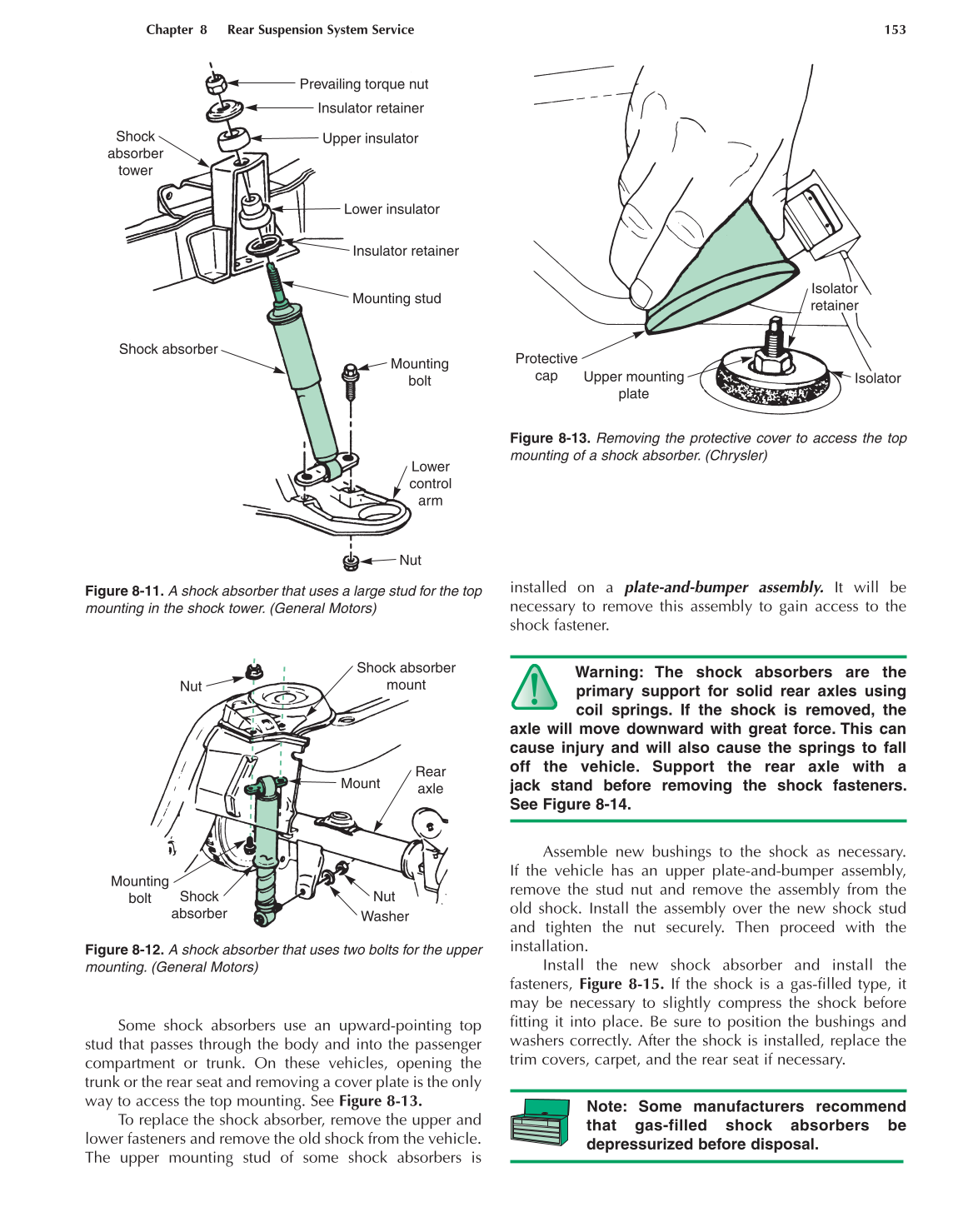 Auto Suspension and Steering, 4th Edition page 153