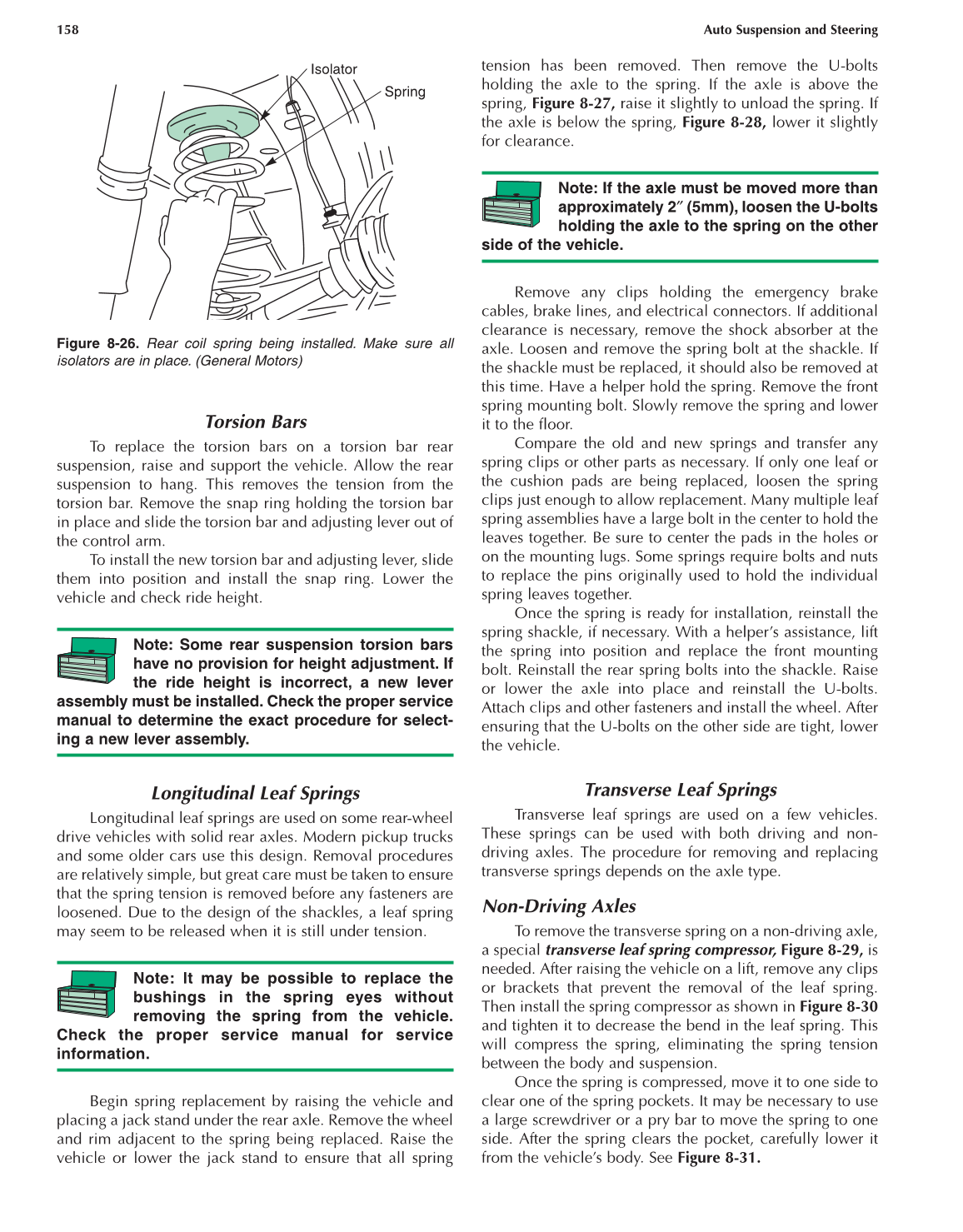 Auto Suspension and Steering, 4th Edition page 158