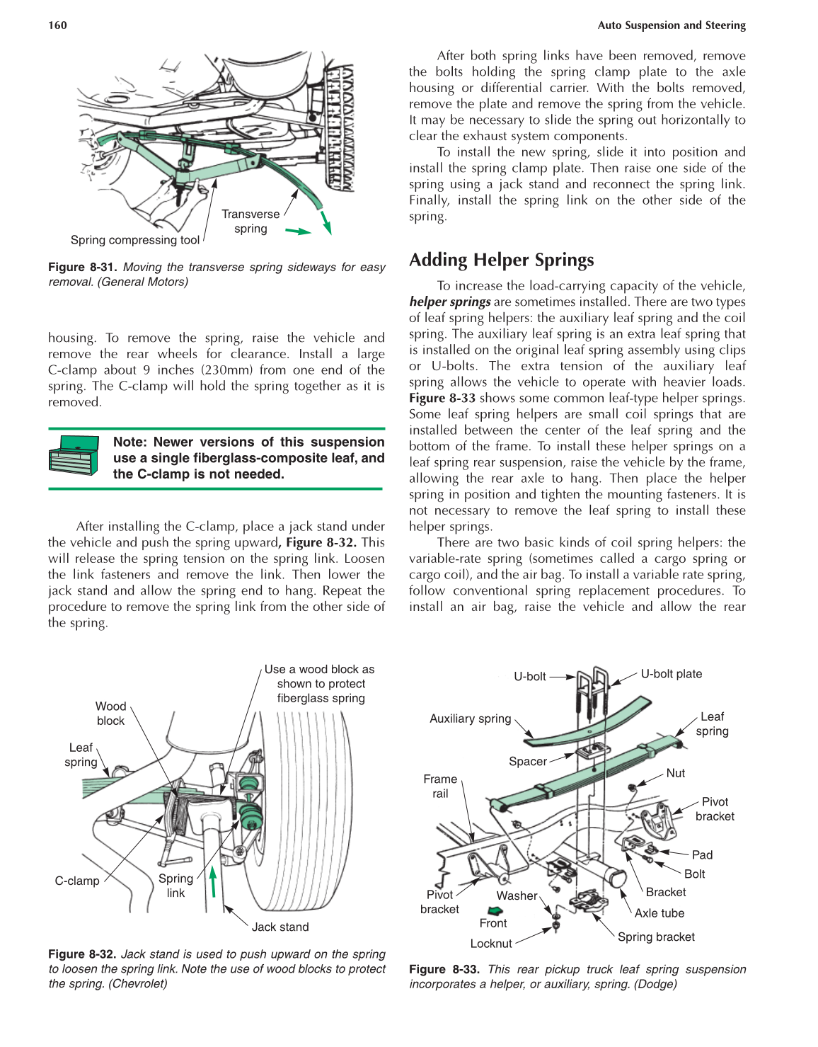 Auto Suspension and Steering, 4th Edition page 160