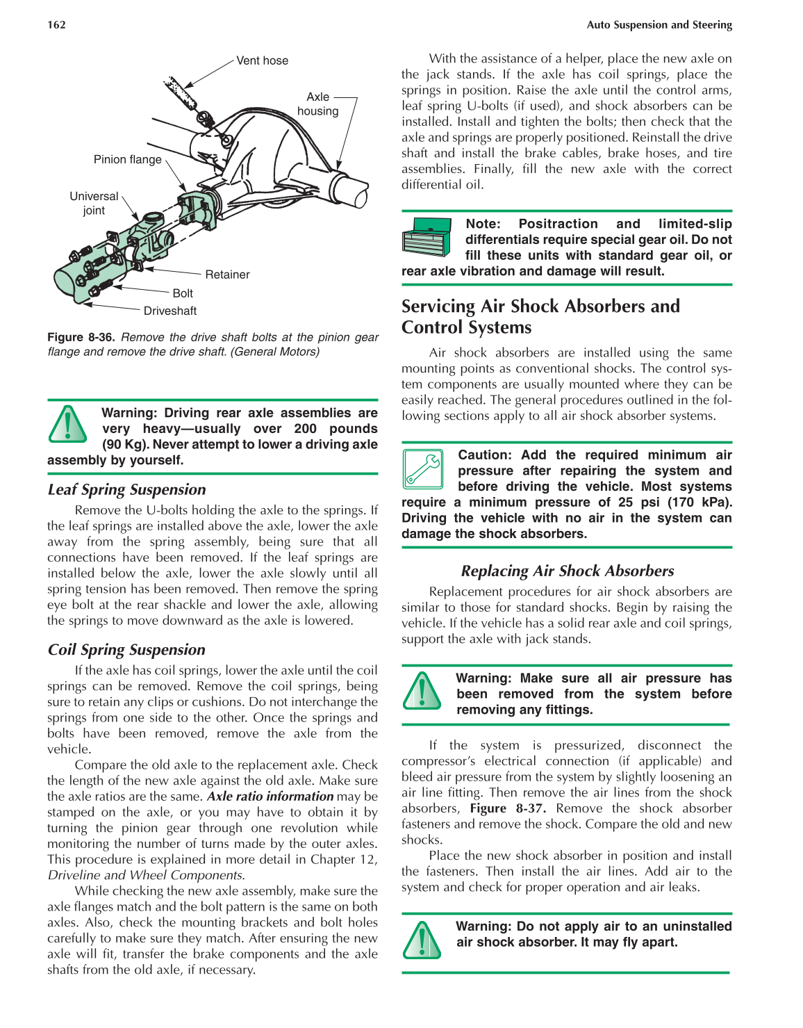 Auto Suspension and Steering, 4th Edition page 162