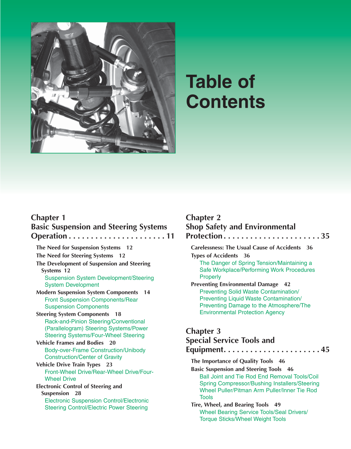 Auto Suspension and Steering, 4th Edition page 5