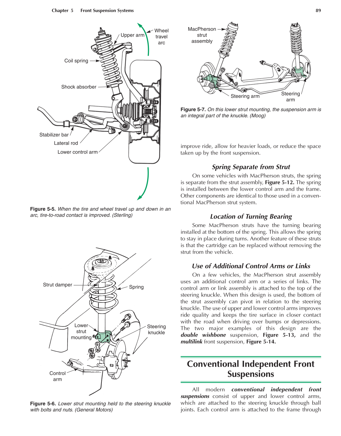 Auto Suspension and Steering, 4th Edition page 89