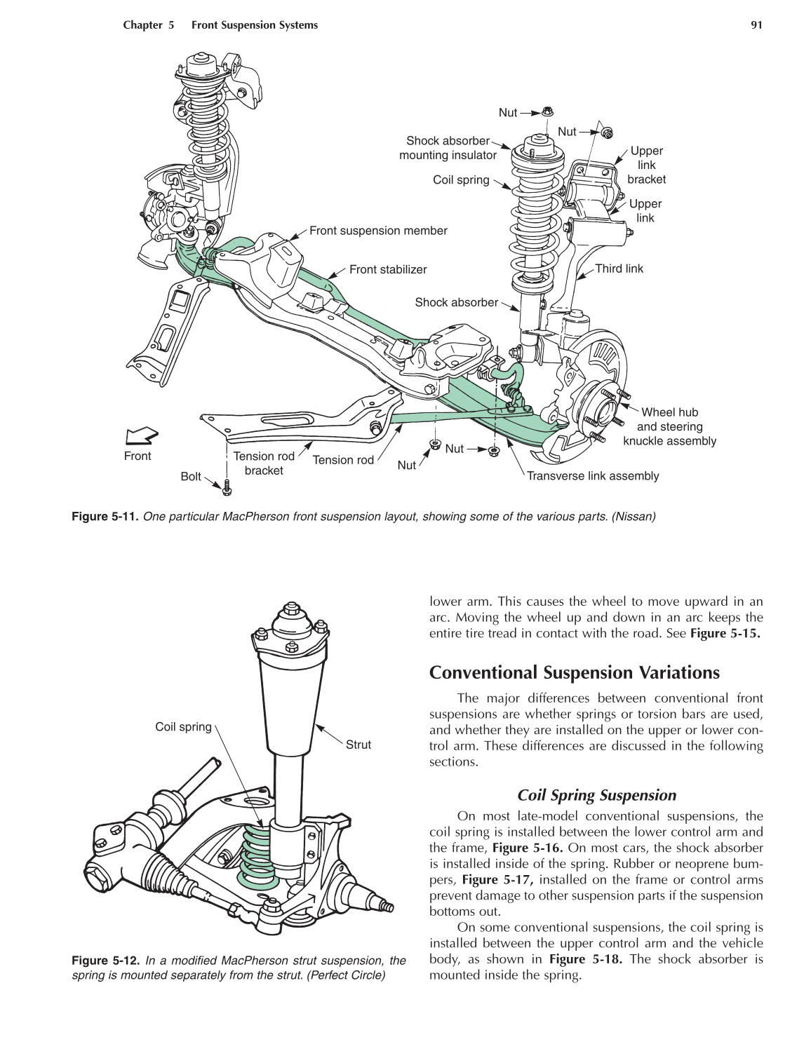 Auto Suspension and Steering, 4th Edition page 91
