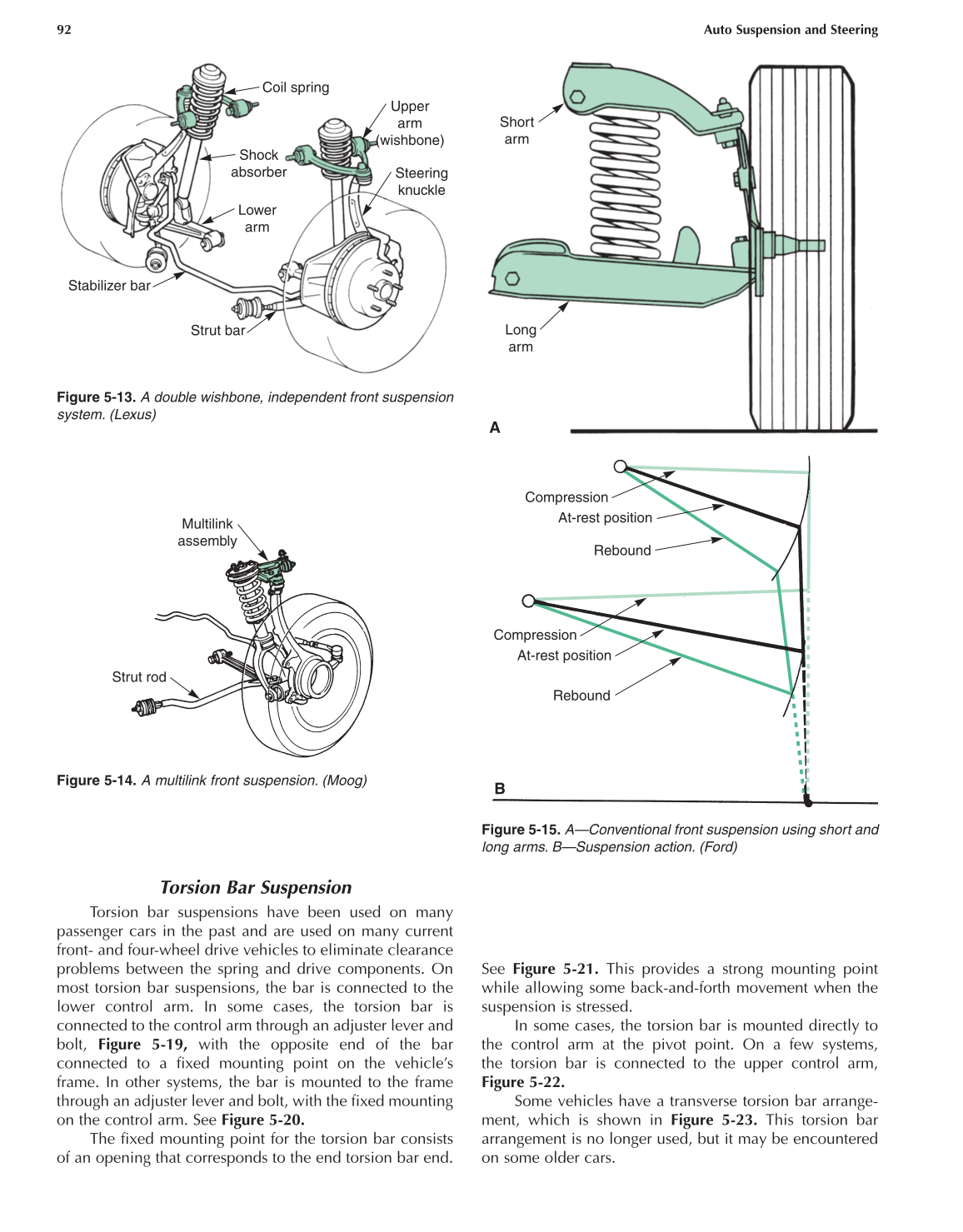 Auto Suspension and Steering, 4th Edition page 92