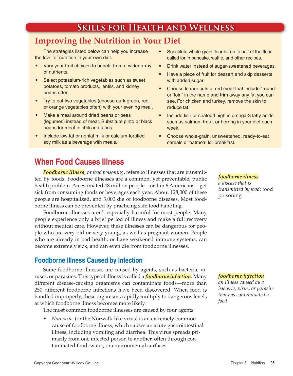 Comprehensive Health, 1st Edition page 95
