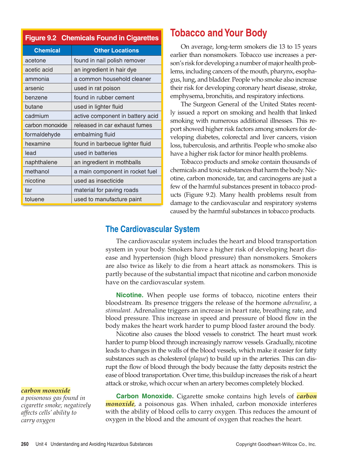 Comprehensive Health, 1st Edition page 260