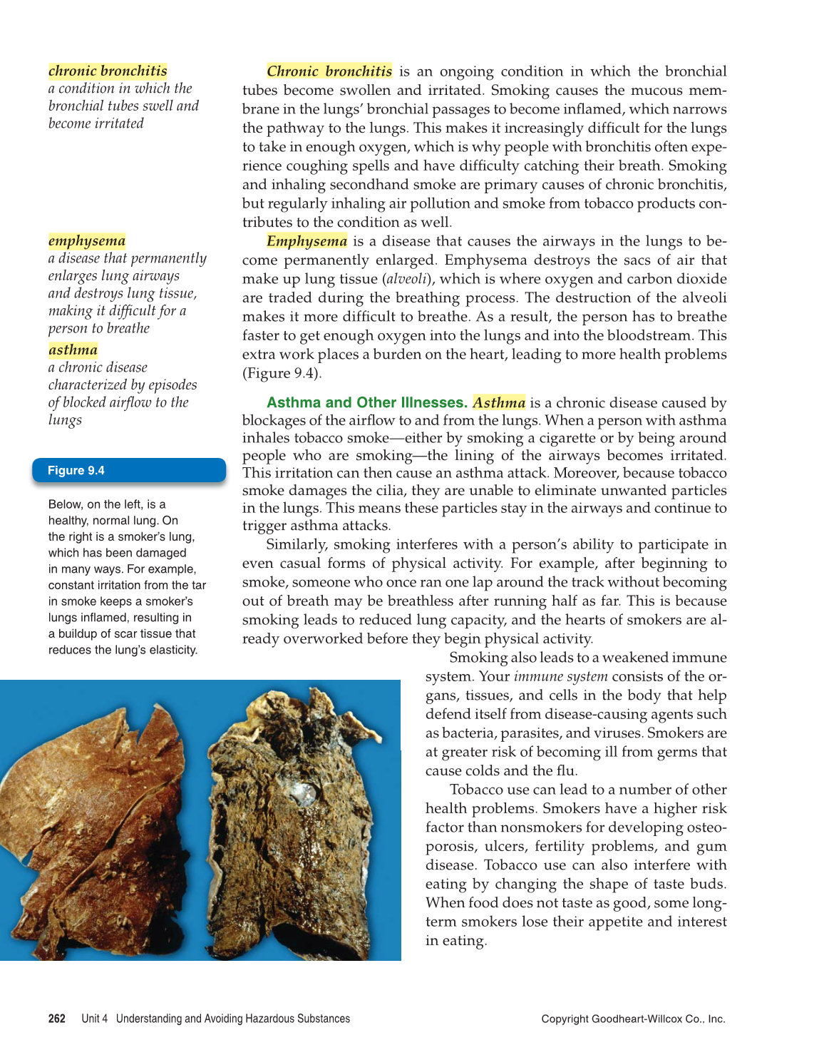 Comprehensive Health, 1st Edition page 262