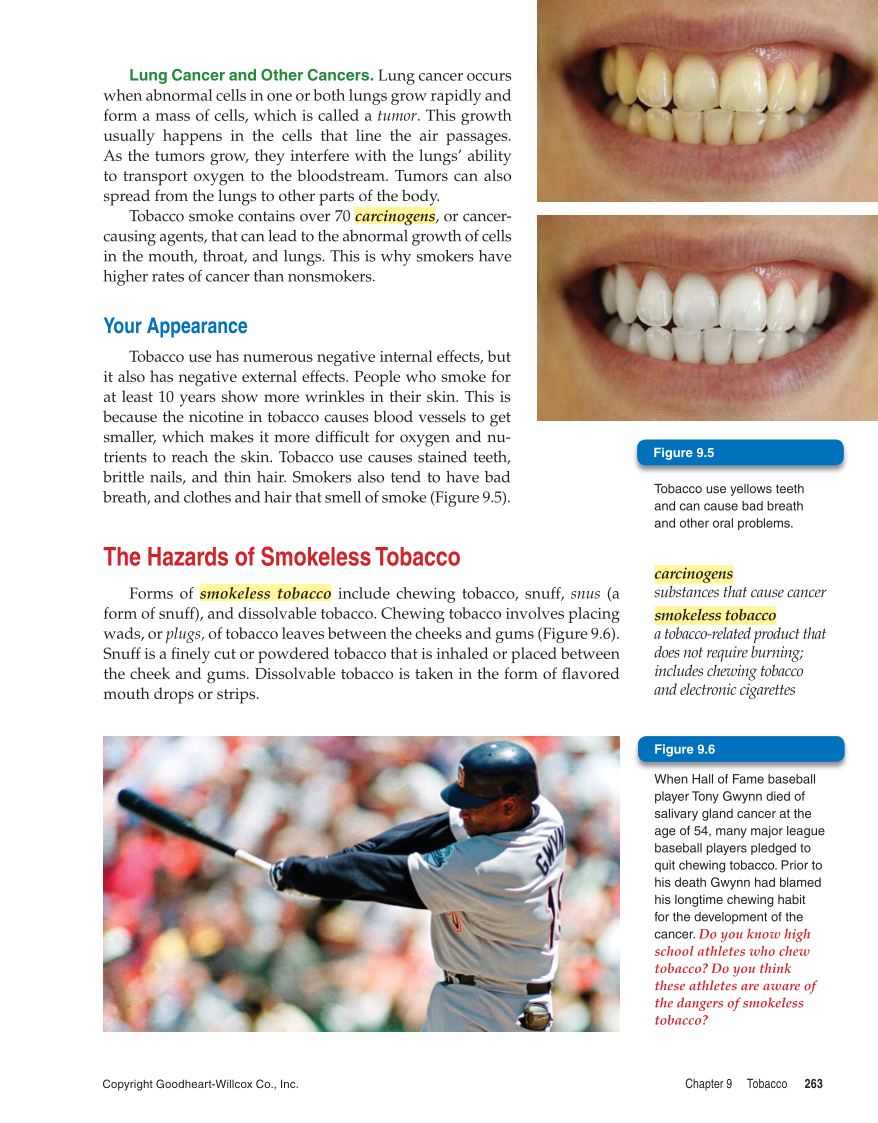 Comprehensive Health, 1st Edition page 263
