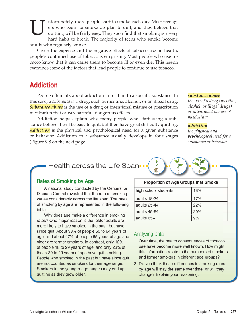 Comprehensive Health, 1st Edition page 267