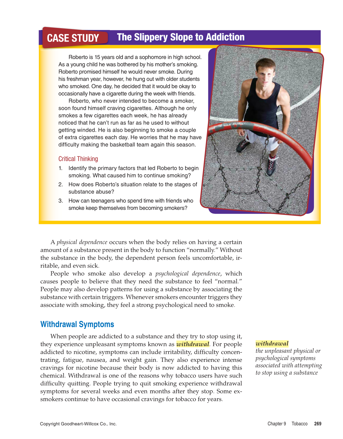 Comprehensive Health, 1st Edition page 269