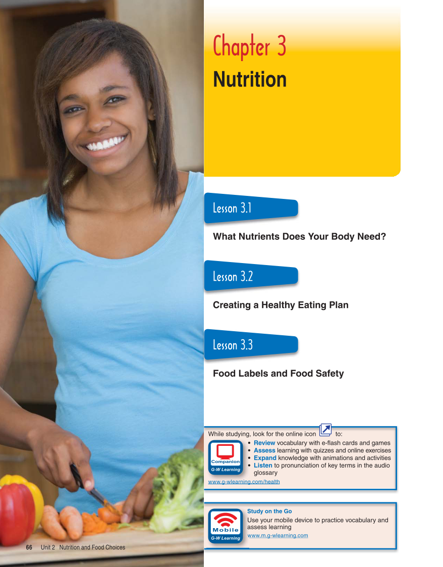 Comprehensive Health, 1st Edition page 66