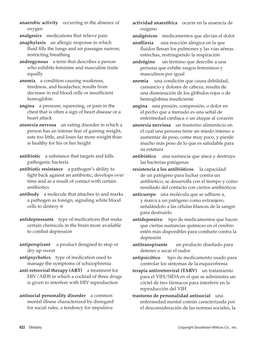Comprehensive Health, 1st Edition page 822