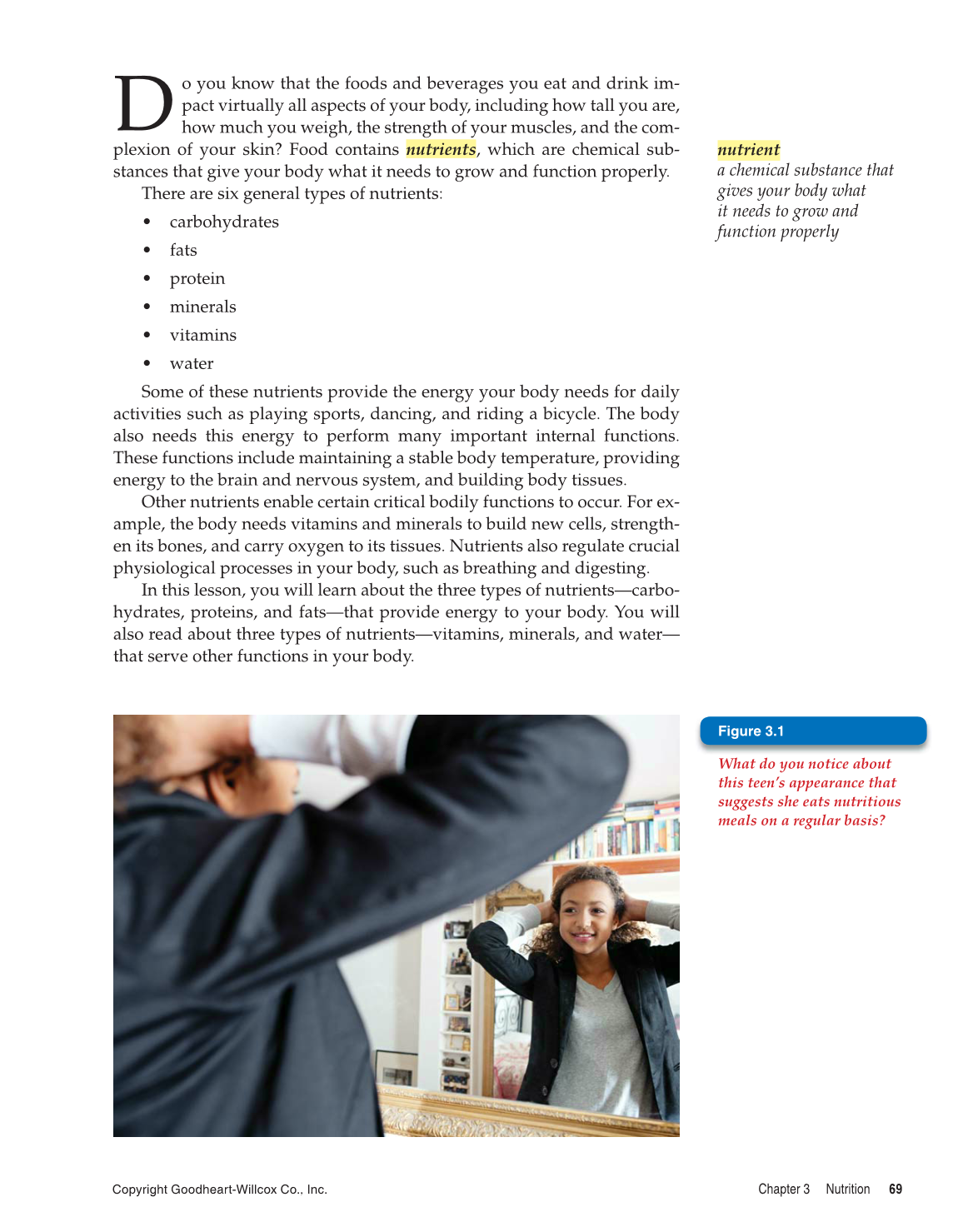 Comprehensive Health, 1st Edition page 69