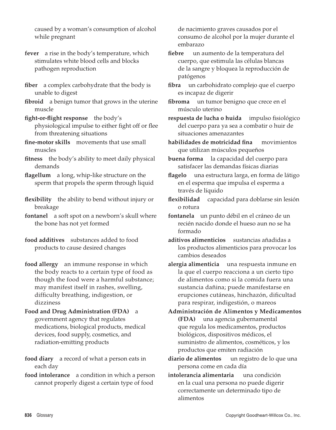 Comprehensive Health, 1st Edition page 836