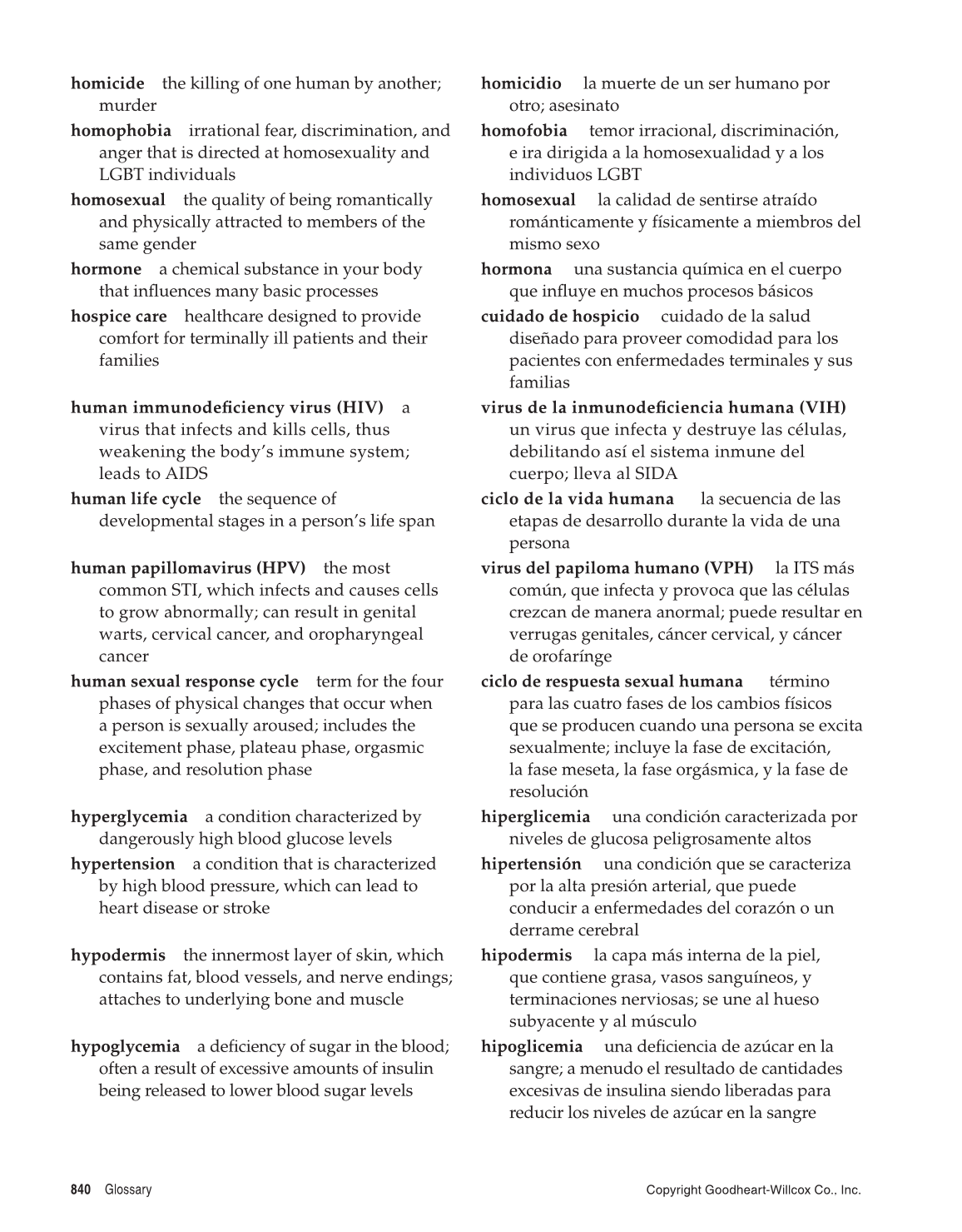 Comprehensive Health, 1st Edition page 840