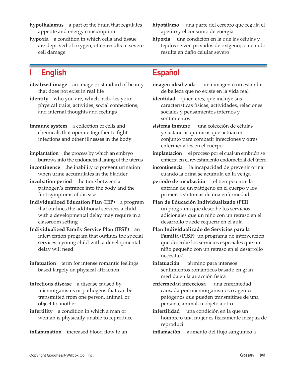 Comprehensive Health, 1st Edition page 841