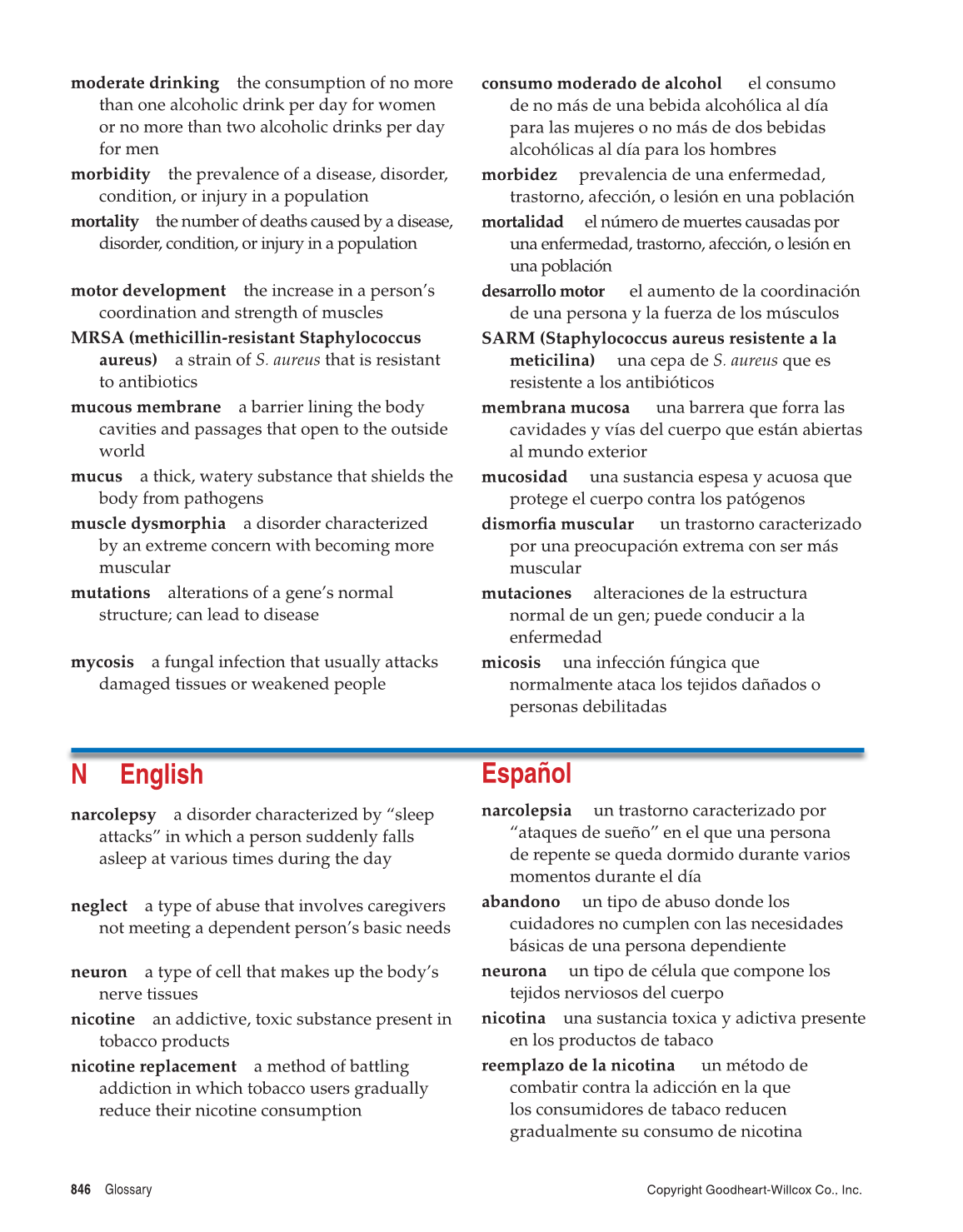 Comprehensive Health, 1st Edition page 846