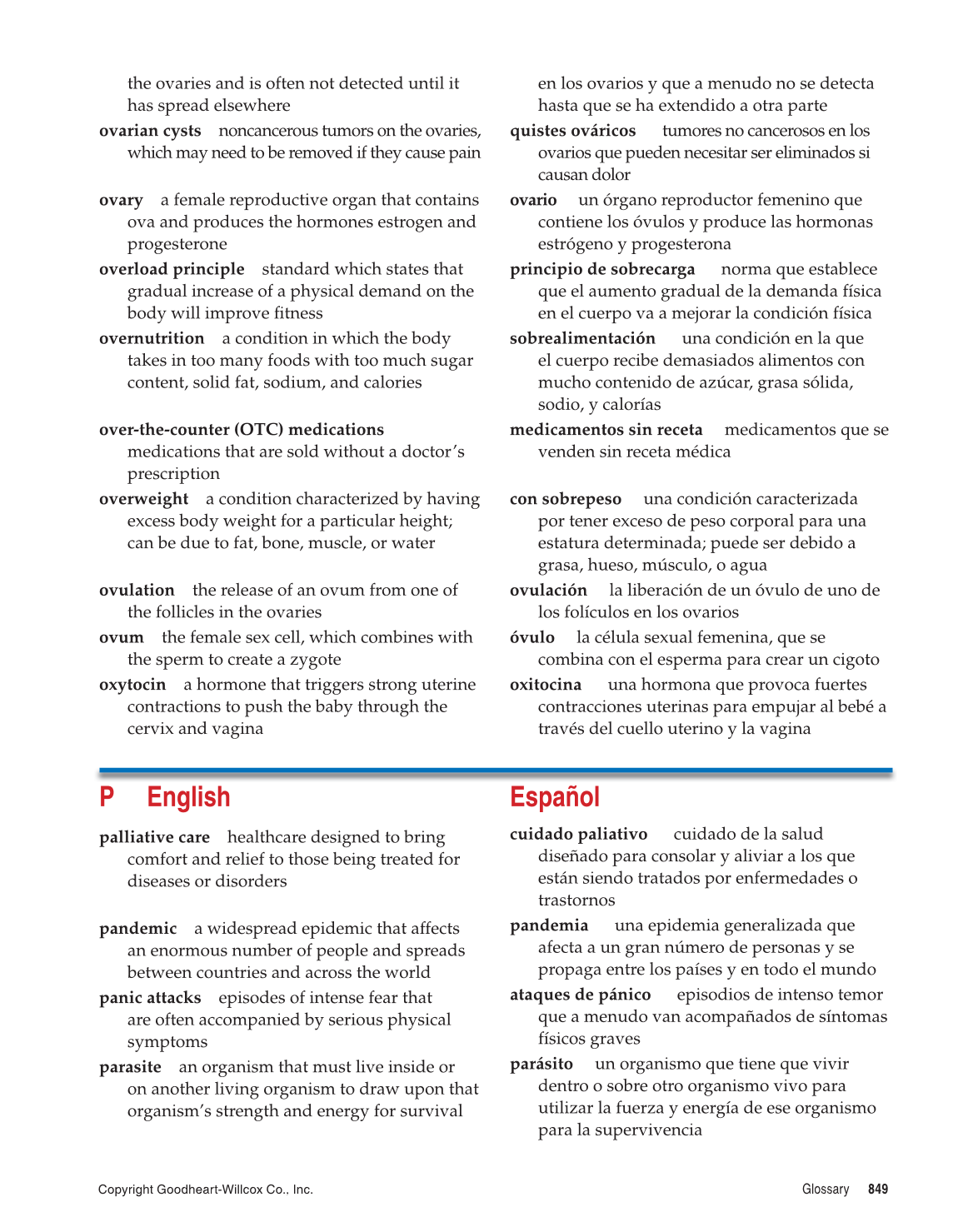 Comprehensive Health, 1st Edition page 849