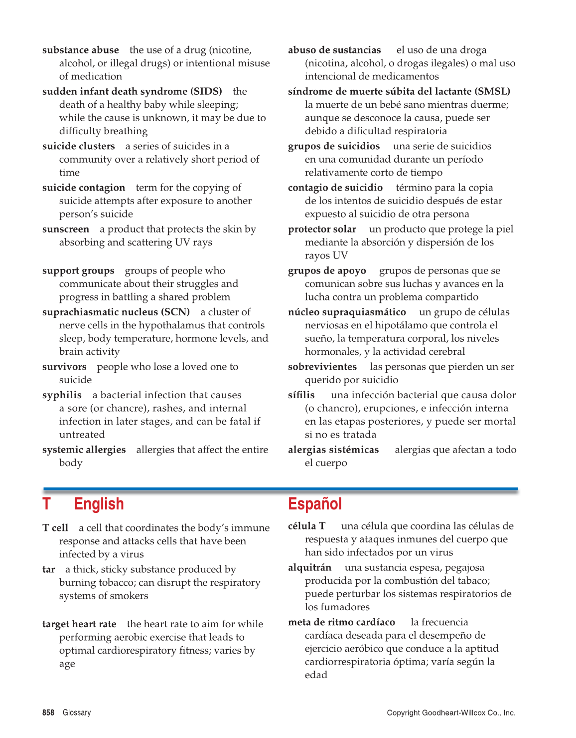 Comprehensive Health, 1st Edition page 858